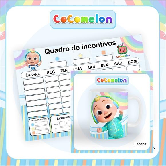 Arquivo de Corte Etiqueta Escolar Cocomelon