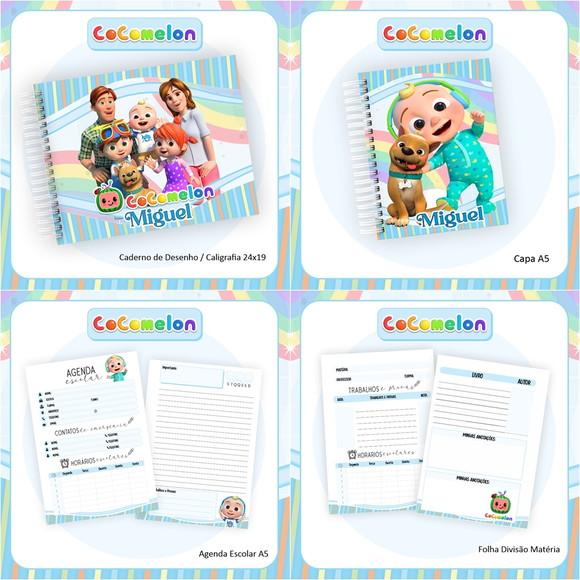 Arquivo de Corte Etiqueta Escolar Cocomelon