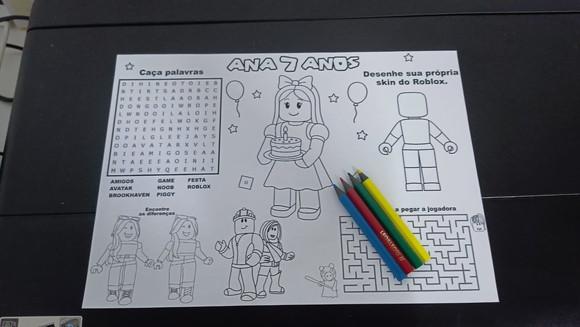 Arquivo de Corte Jogo Americano para Colorir Roblox