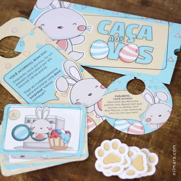 Arquivo de Corte Kit Caça aos Ovos | Imprima, Corte e Monte