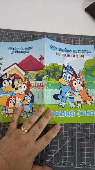 Arquivo de Corte Livrinho de Colorir Bluey