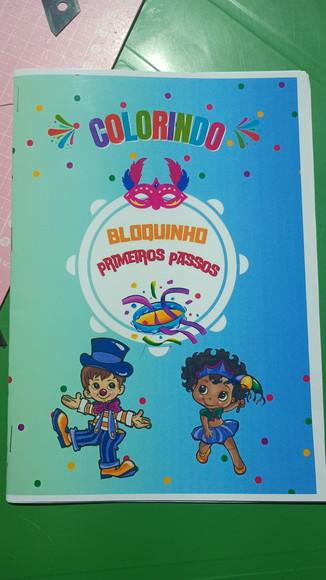 Arquivo de Corte Livro de Colorir Carnaval