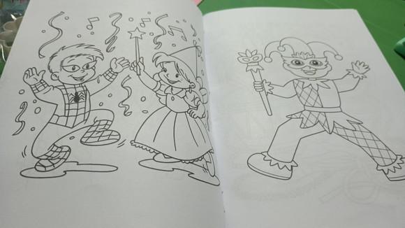 Arquivo de Corte Livro de Colorir Carnaval