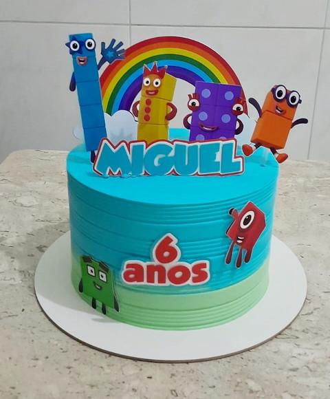 Arquivo de Corte Topo de Bolo Numberblock