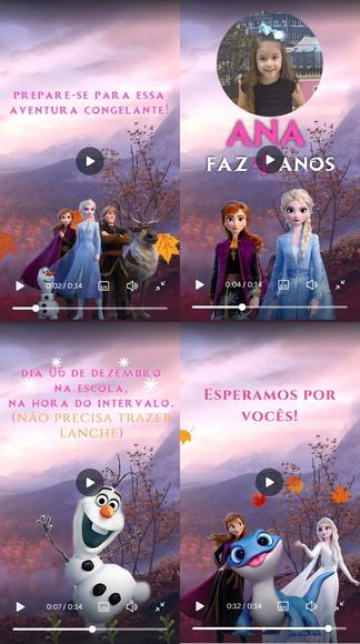 Convite Animado Frozen 2