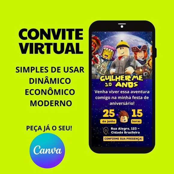 Convite Digital Roblox