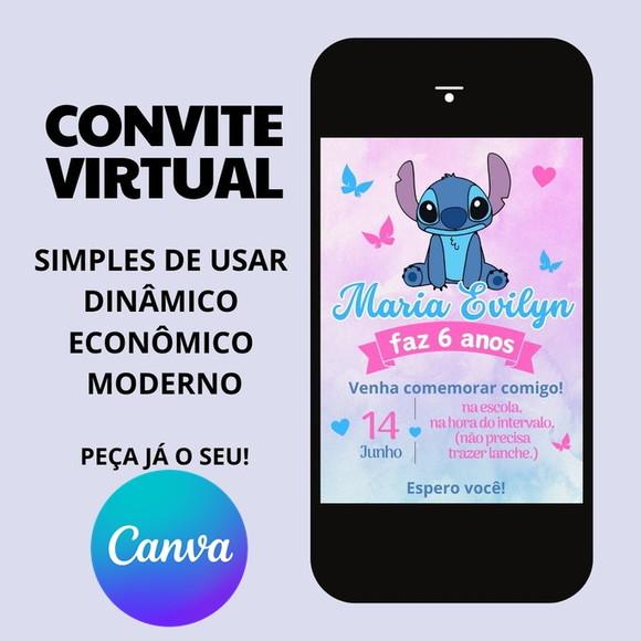 Convite Digital Stitch
