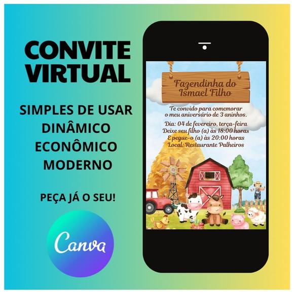 Convite Digital Fazendinha
