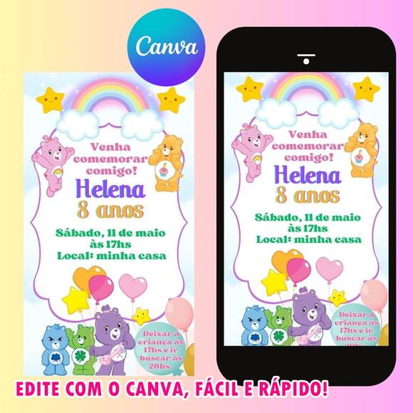 Convite Digital Ursinhos Carinhosos