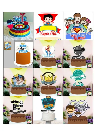 Arquivo de Caixas Combo Topos de Bolo Dia dos Pais 1