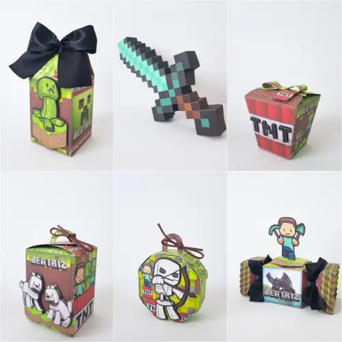 Arquivo de Corte Caixas Minecraft