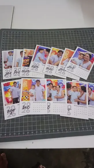 Arquivo de Corte Calendário Polaroid 2026