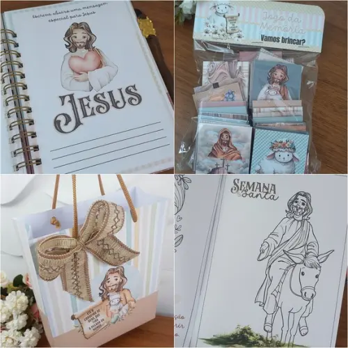 Arquivo de Corte Jesus Páscoa Real- Kit de Atividades