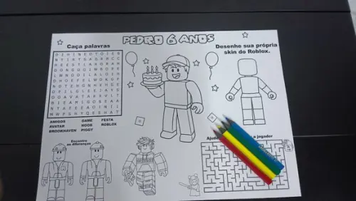 Arquivo de Corte Jogo Americano para Colorir Roblox