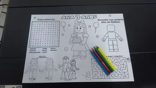 Arquivo de Corte Jogo Americano para Colorir Roblox