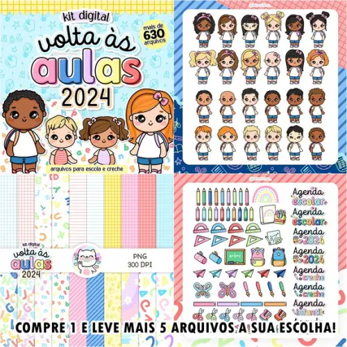 Arquivo de Corte Kit Digital Volta às Aulas 2024