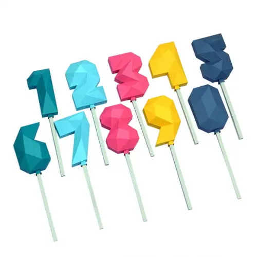 Arquivo de Corte Kit Lowpoly Balões, Número e Alfabeto