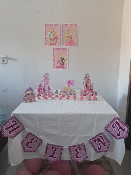 Arquivo de Corte Kit Só 1 Bolinho Barbie