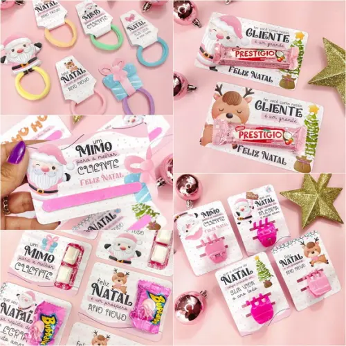 Arquivo de Corte Kit Natal Rosa Pague 1 e Leve 5