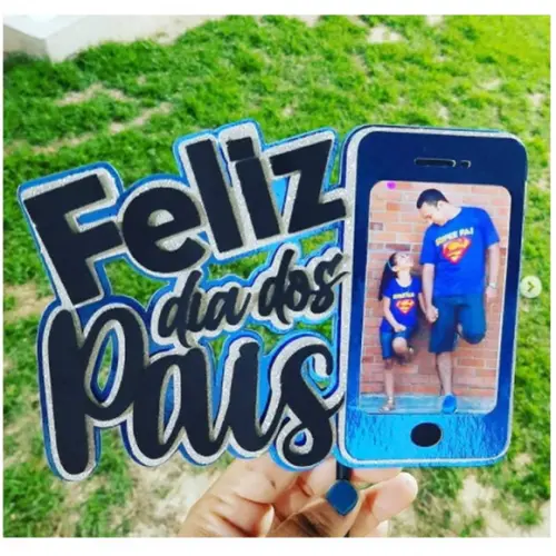Arquivo de Corte Topo de Bolo Dia dos Pais Celular