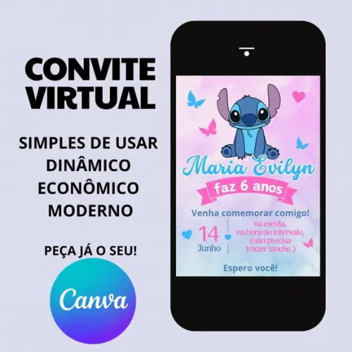Convite Digital Stitch