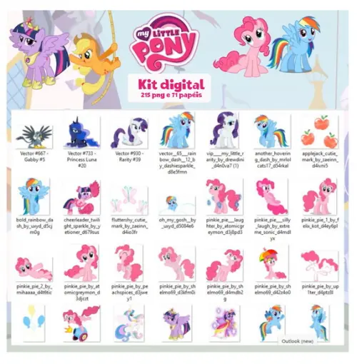 Kit Digital My Little Pony