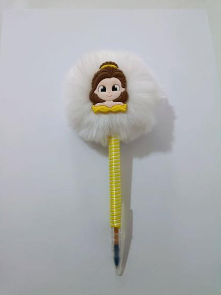 Caneta Pompom a Bela e a Fera - Bela - Unidade