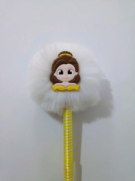 Caneta Pompom a Bela e a Fera - Bela - Unidade