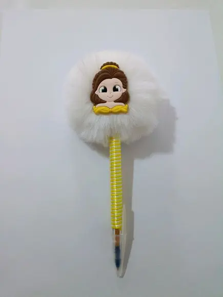 Caneta Pompom a Bela e a Fera - Bela - Unidade