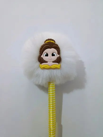 Caneta Pompom a Bela e a Fera - Bela - Unidade