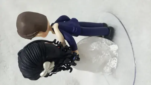 Topo de bolo biscuit noivinhos para casamento 8