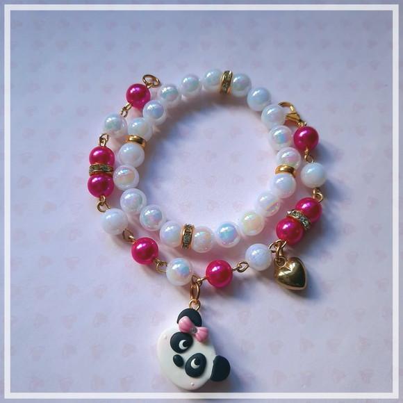Pulseira Infantil - Ursinha Panda