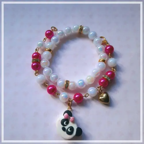 Pulseira Infantil - Ursinha Panda