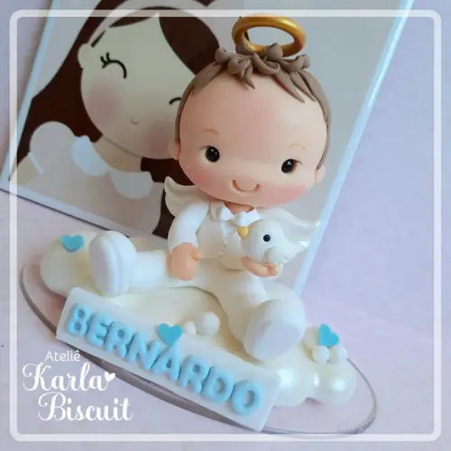 Topo Personalizado - Anjinho/batizado