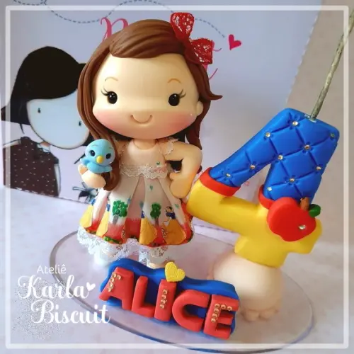 Topo Personalizado - Branca de Neve