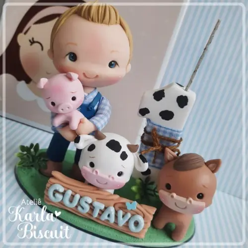 Topo Personalizado - Fazendinha