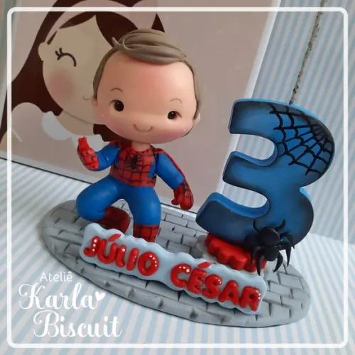 Topo Personalizado - Homem Aranha