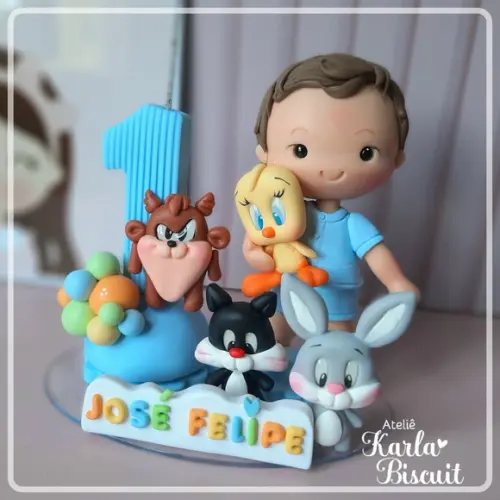 Topo Personalizado - Looney Tunes