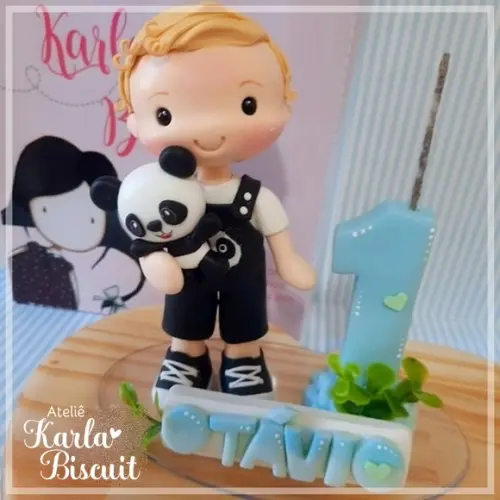 Topo Personalizado - Ursinho Panda