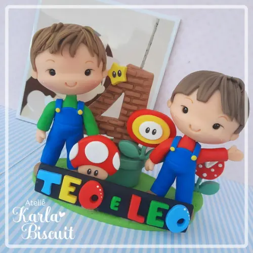 Topo Personalizado - Super Mario