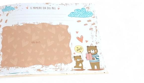 Livro do Bebe com Caixa Safári Aquarela - Capa Dura Menino