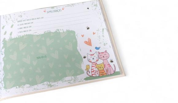 Livro do Bebê com Caixa Ursinho Flat com Balão - Capa Dura