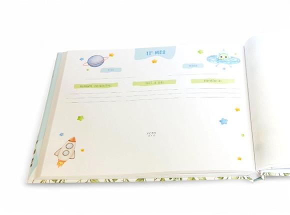 Livro do Bebê Luxo com Caixa Girafinha Estrelas Memolê