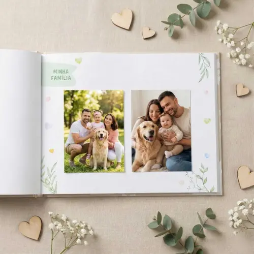 Livro do Bebê Luxo com Caixa Cartonada - Margaridas