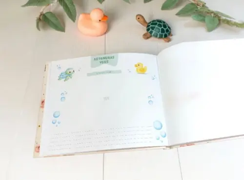 do Bebê Luxo com Caixa Ursinha Floral Menina Memolê