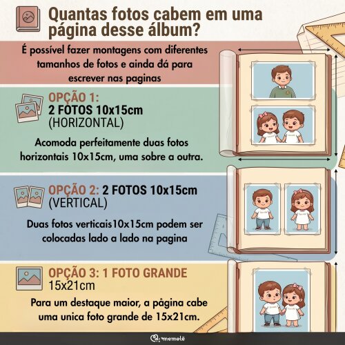 Álbum de Fotos Infantil Premium Fazendinha Aquarela Memolê