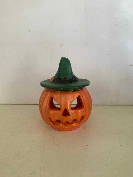 Abóbora de Halloween Decoração de Festa Halloween c/ Luz Led
