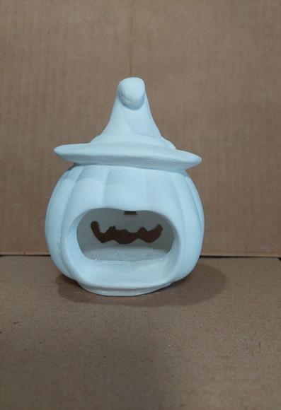 Abóbora de Halloween Decoração Abóbora em Gesso Cru