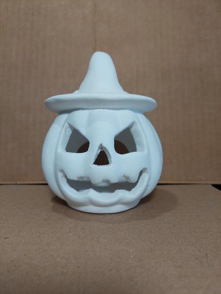 Abóbora de Halloween Decoração Abóbora em Gesso Cru