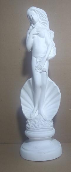 Afrodite Deusa Vénus Imagem Mãe D'água em Gesso Cru